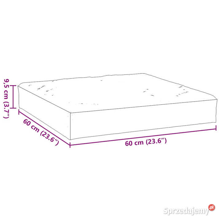 Poduszka na paletę zielony melanż 60x60x10 Ogród mazowieckie sprzedam
