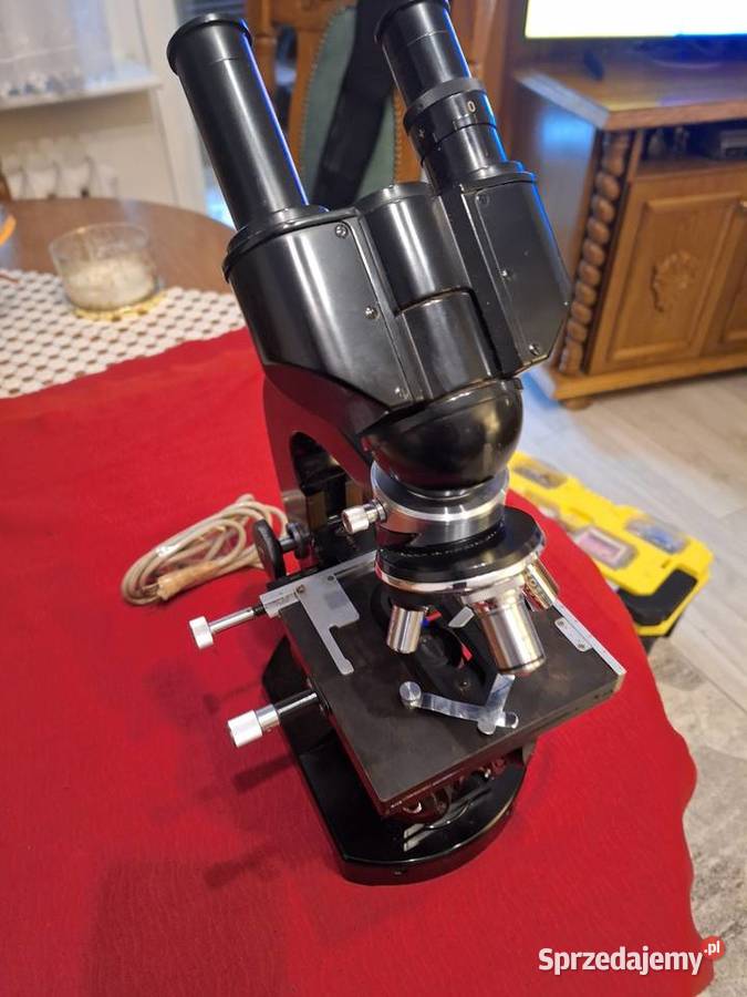 Mikroskop carl zeiss Czarny Piła sprzedam