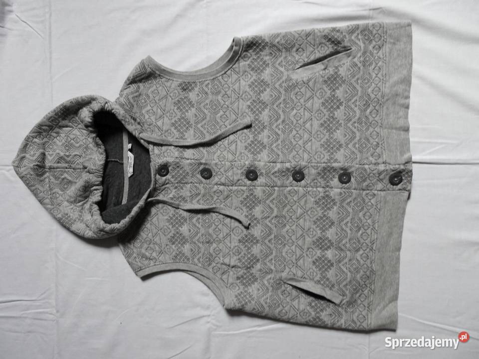Look Bluza Kamizelka Szara Wzorek Ciepła 42 44 Nowy Sącz