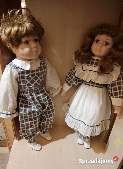 Duże lalki z ceramicznymi główkami dłońmi I Jelenia Góra