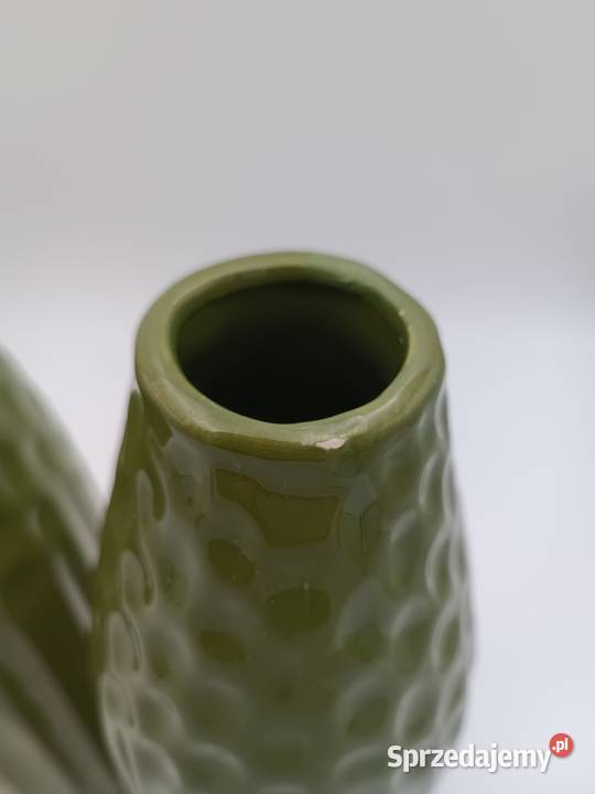 Wazony ceramiczne w kolorze zielonym Leszno