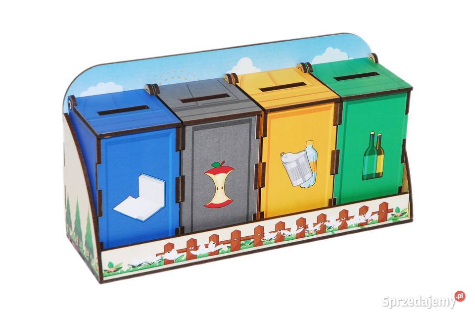 Sorter zabawa i nauka Pojemniki na śmieci