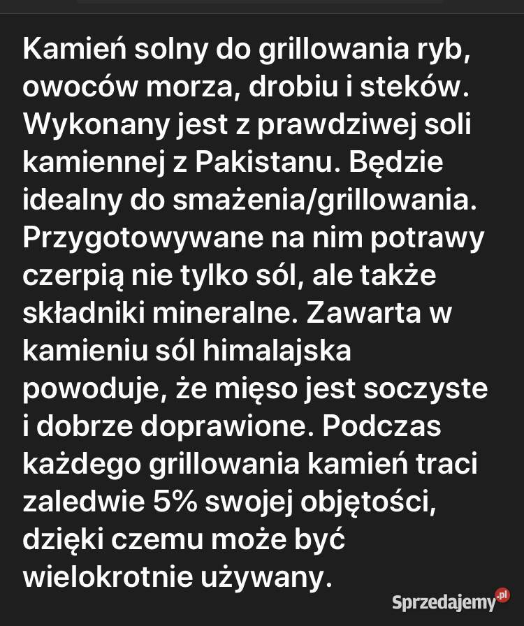 Kamień solny do grilla podkarpackie Nisko