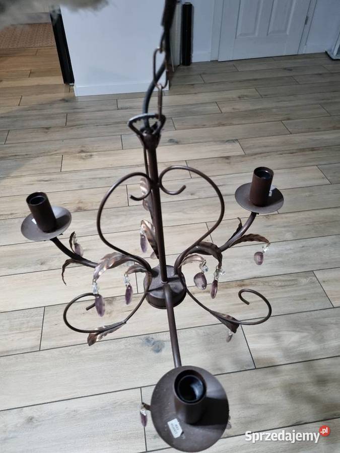 Żyrandol Trzyramienny Oświetlenie Wola Podłężna sprzedam