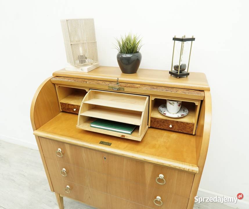 Tekowy sekretarzyk vintage z lat 60tych Jerka sprzedam