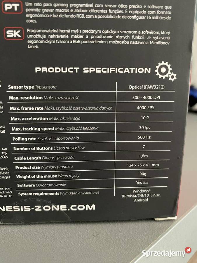 Myszka Genesis Xenon330 mazowieckie Zwoleń