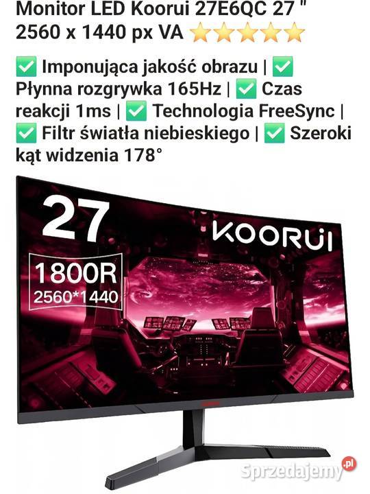 Top Monitor 27 AVTV 4K HDMI bez ramkowy Bydgoszcz