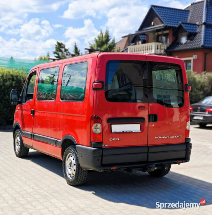 Opel Movano Brygadówka 6 osób komputer pokładowy Nowy Sącz