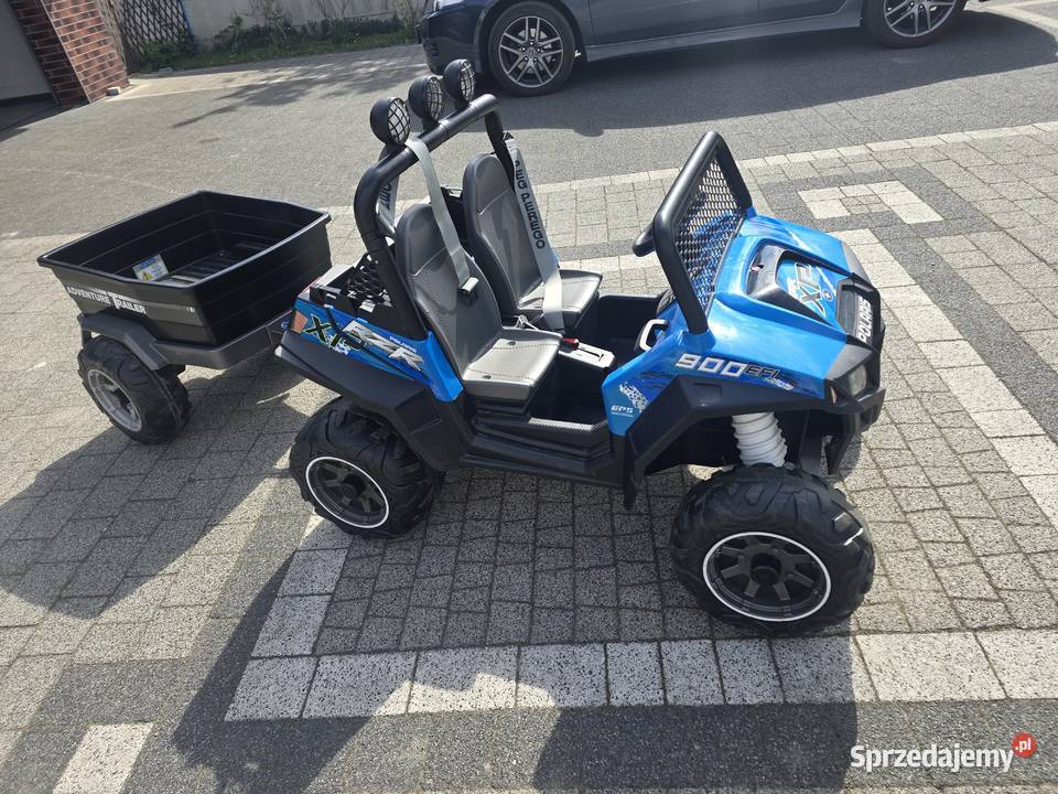 Samochód z przyczepką dzieci Peg Perego Polaris czarny Pysznica