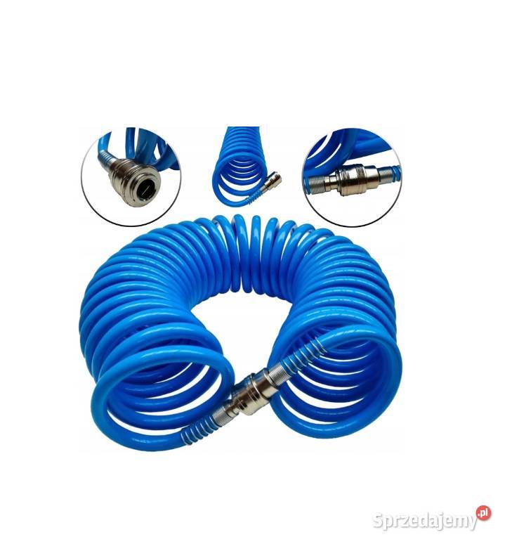 WĄŻ PRZEWÓD SPIRALNY PNEUMATYCZNY 10m Verke Tarnów