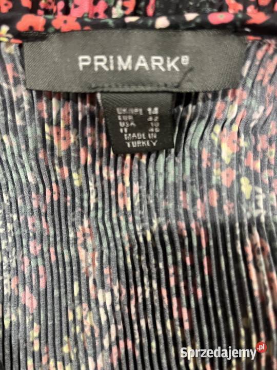 Primark sukienka kwiaty plisowana hit 42 kolorowy Choszczno