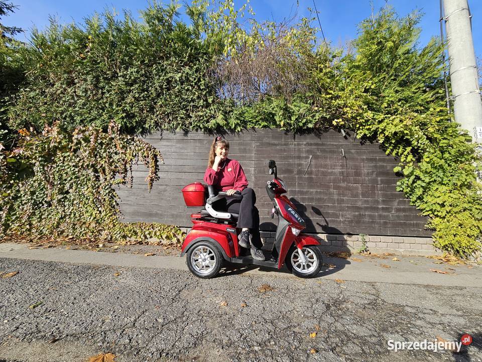 Skuter elektryczny trójkołowy FASTI 3 uchwyt pas automatyczna Kraków