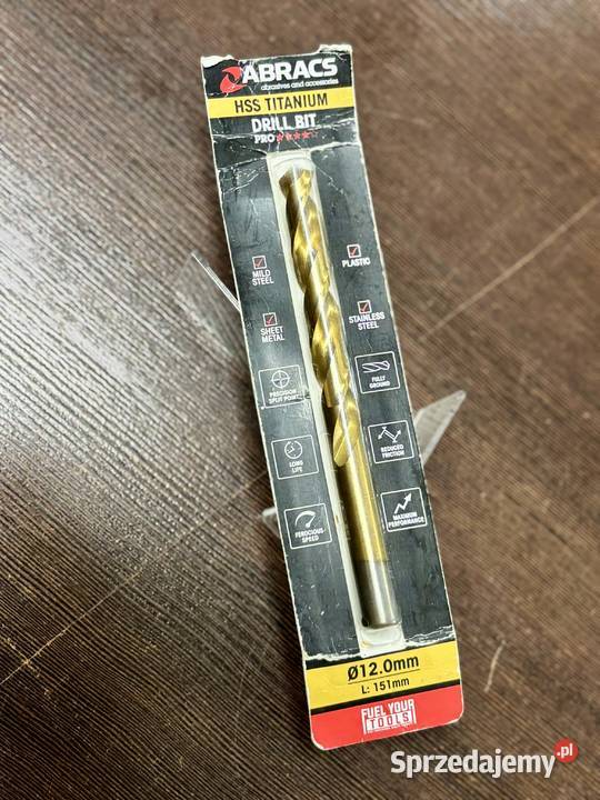 Wiertło tytanowe HSS ABRACS 120 mm warmińsko-mazurskie Elbląg