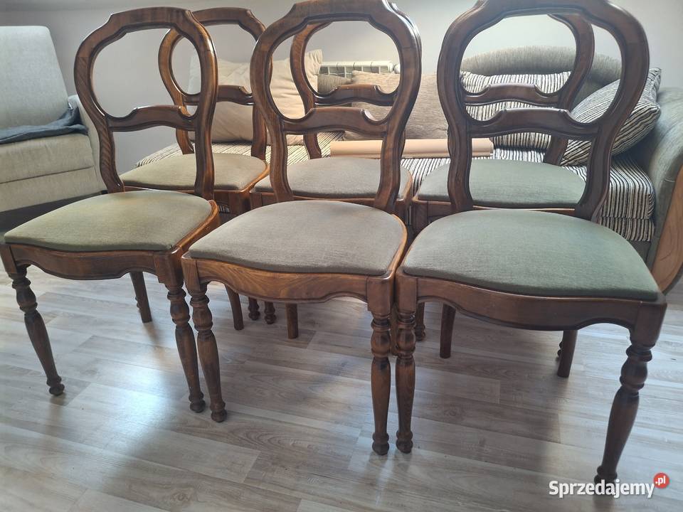 Krzesła drewniane art deco Krasnystaw sprzedam