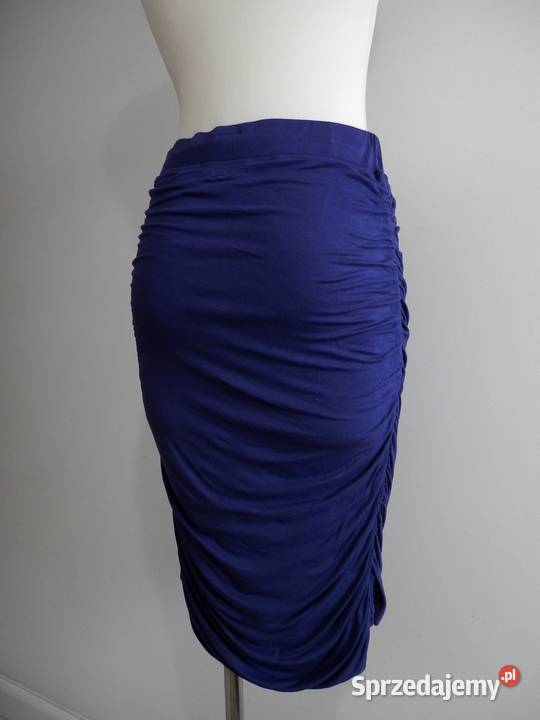 Spódnica Dopasowana Marszczona Drapowana Ołówkowa  Łomża