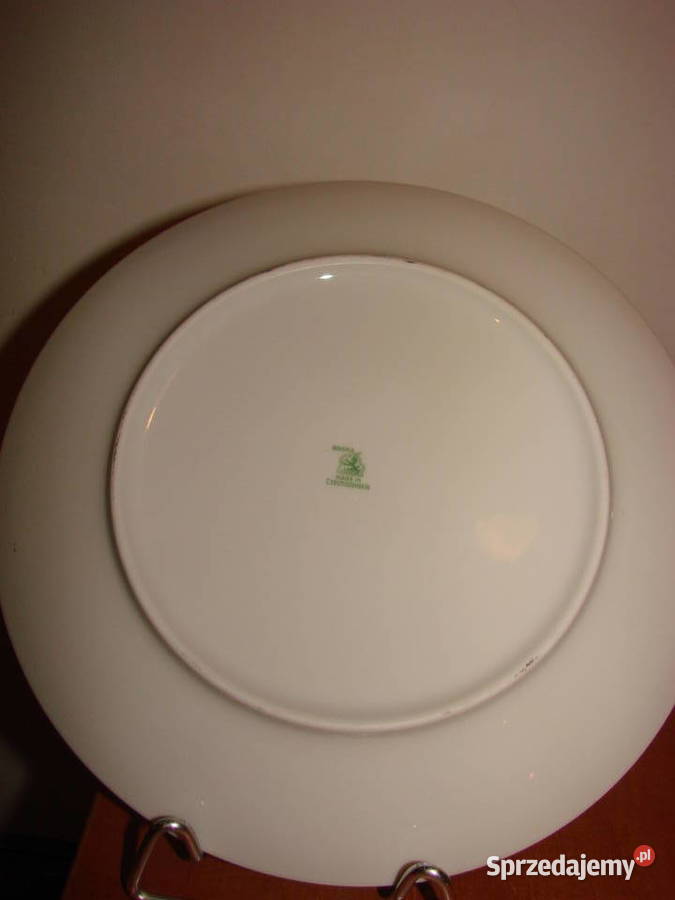 Bohemia porcelanowy talerz Melnik Pruszcz Gdański