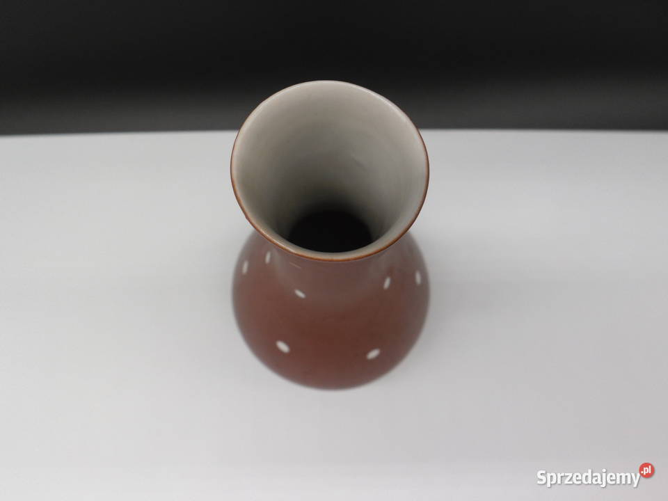 Uroczy Wazon porcelanowy w kropki Turyngia Raszków