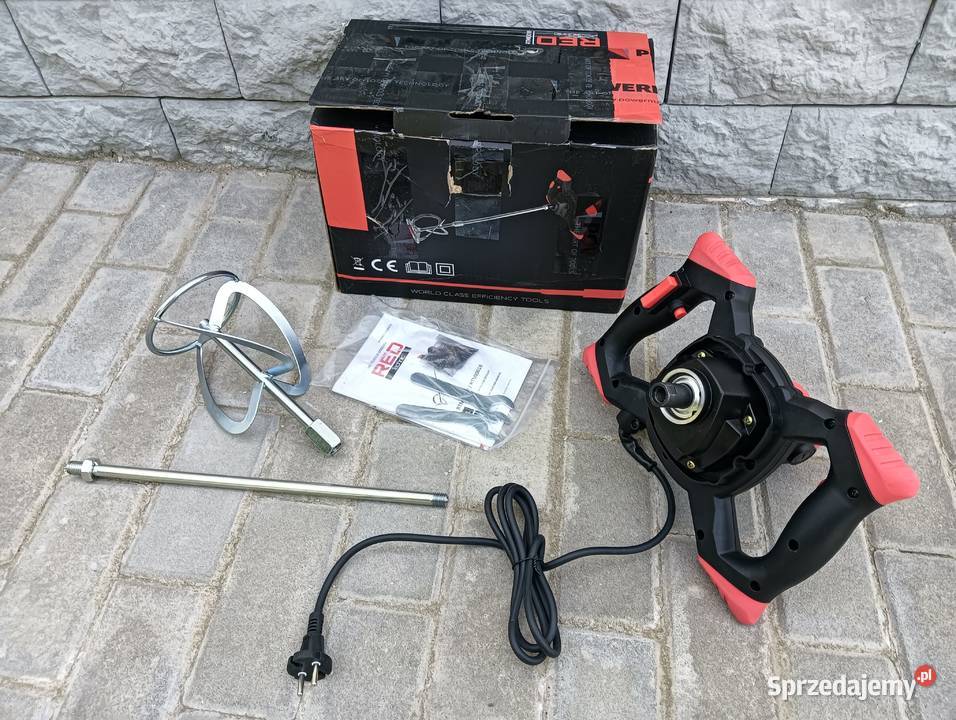 Mieszadło ELEKTRYCZNE do Kleju Farb Betonu 2650W Mieszarki Wałbrzych