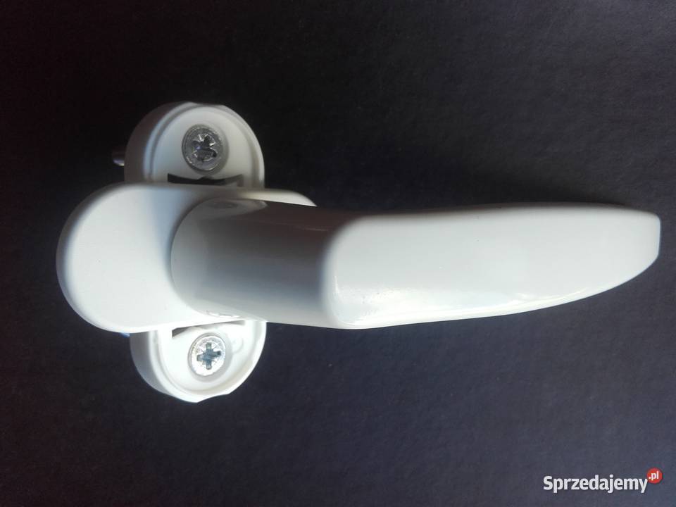 Klamka okienna aluminiowa biała