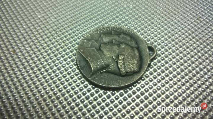 SREBRNY MEDAL W LAFAYETTE GEO WASHINGTON SIGNED Warszawa sprzedam