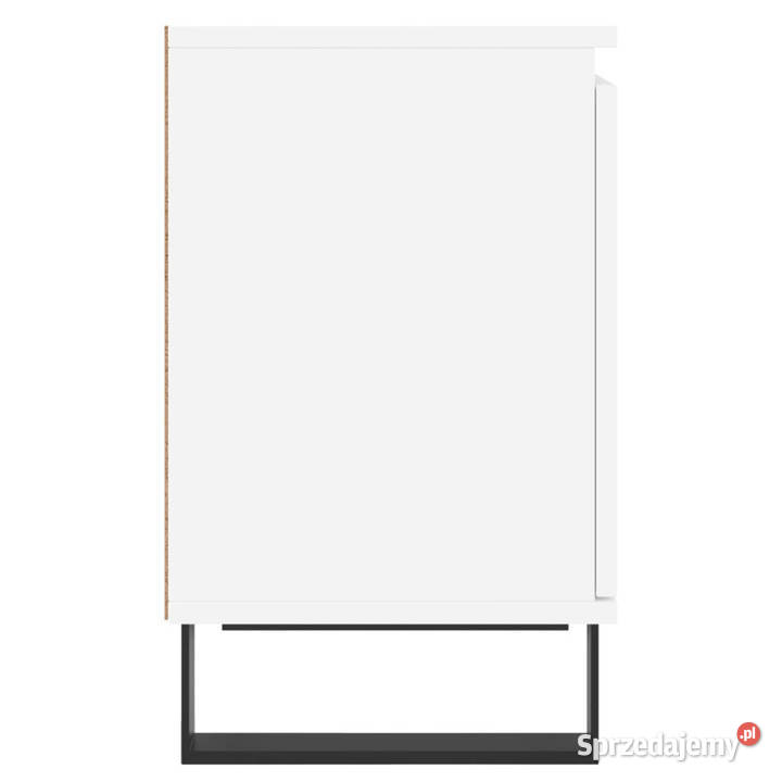 Szafki nocne 2 białe 40x30x50 materiał