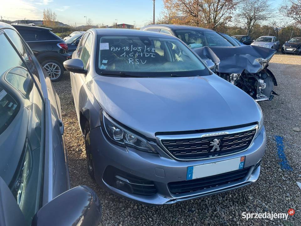 PEUGEOT 308 II 16 BlueHDi 120 EAT6 EX854 Rok produkcji 2018 dolnośląskie Wrocław