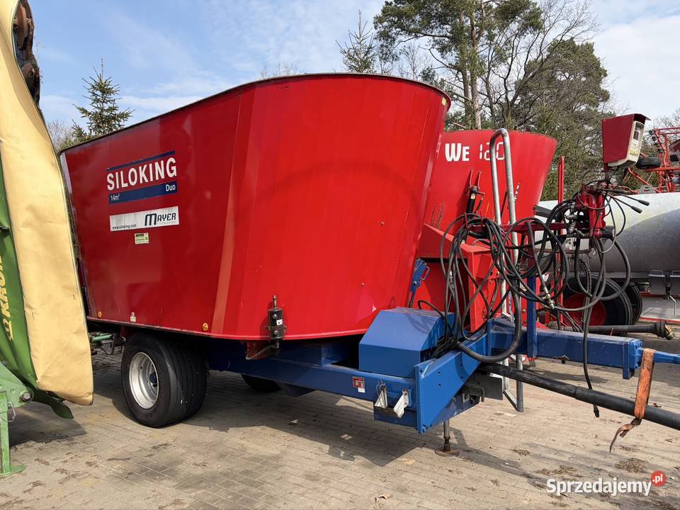 Wóz paszowy Siloking Duo 14 m3 paszowóz Kuhn nieuszkodzony mazowieckie sprzedam