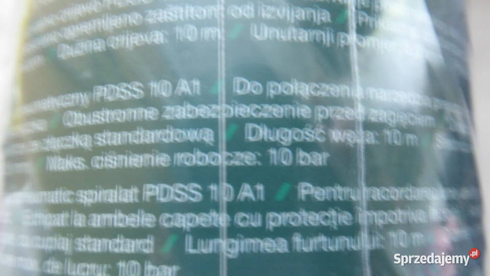 Nieużywany 10metrowy przewód sprężarkowy Olsztyn