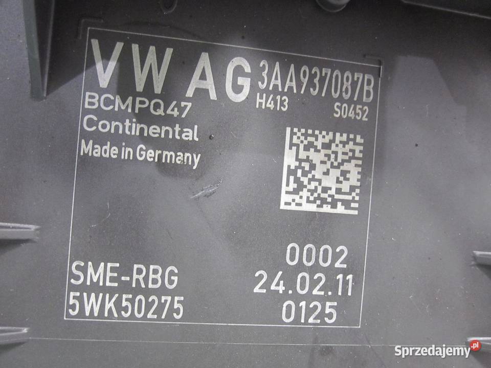 VW PASSAT CC 11r moduł komfortu BCM 3AA937087B