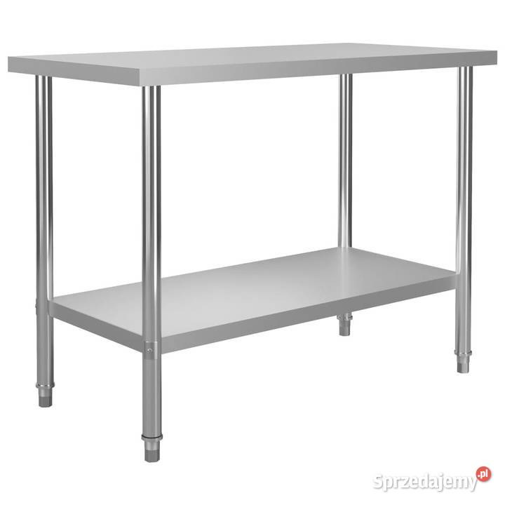 Kuchenny stół roboczy z półką 120x60x150 stal Warszawa