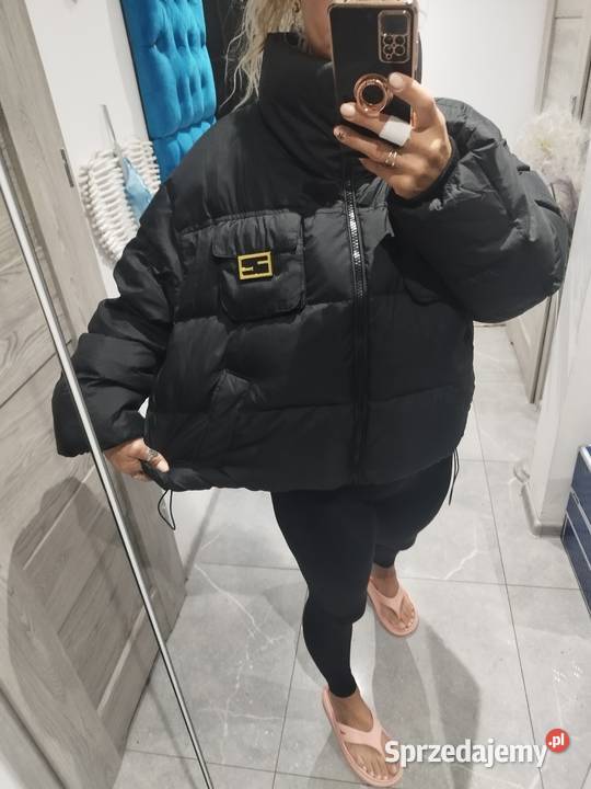 Czarna kurtka puchowa oversize dolnośląskie