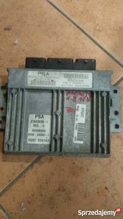 Komputer CITROEN XARA PICASSO 189640514780 osobowe Części samochodowe