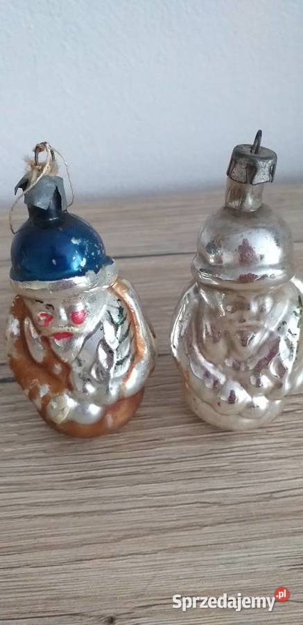 Bombki mikołajki z prl Przedbórz