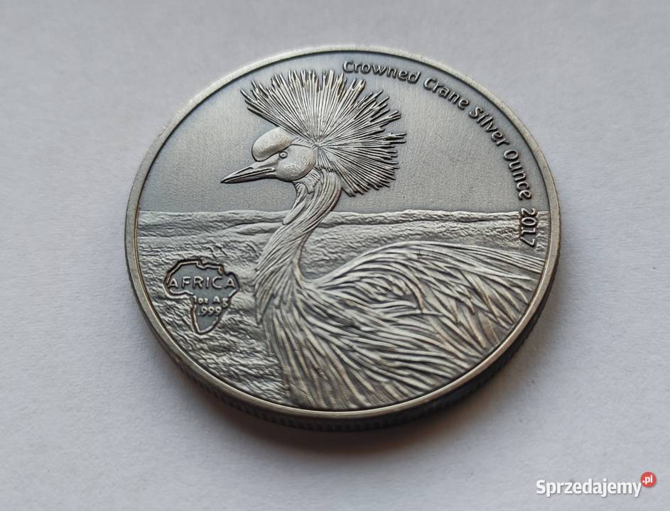 Moneta Ghana 5 Cedis 2017 Struś Pruszków