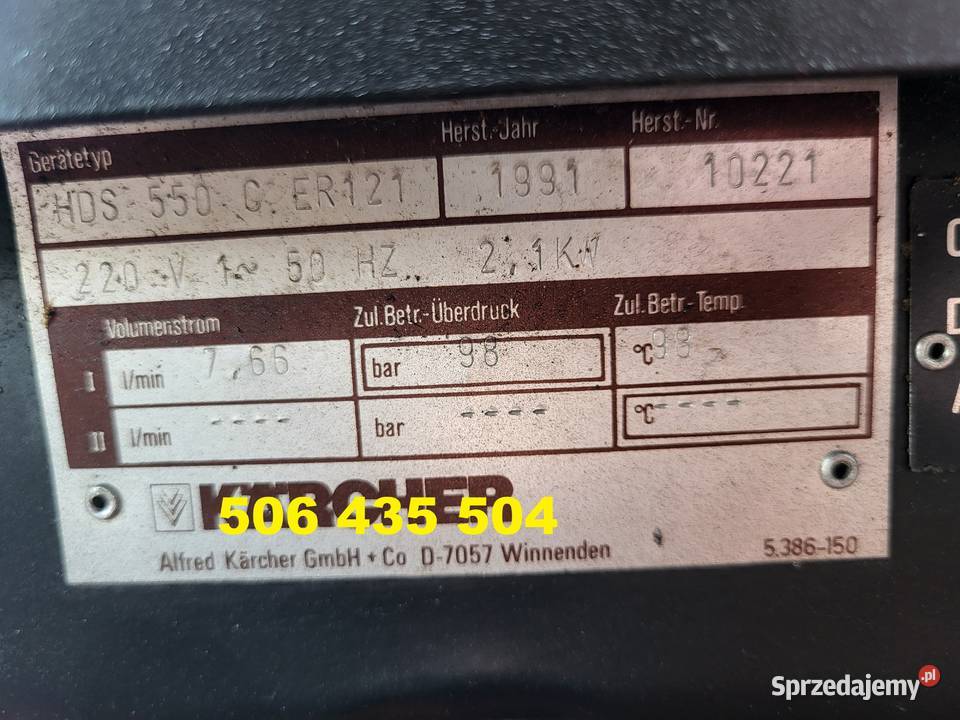 Myjka Ciśnieniowa Karcher HDS 550 C podgrzewanie Radom sprzedam