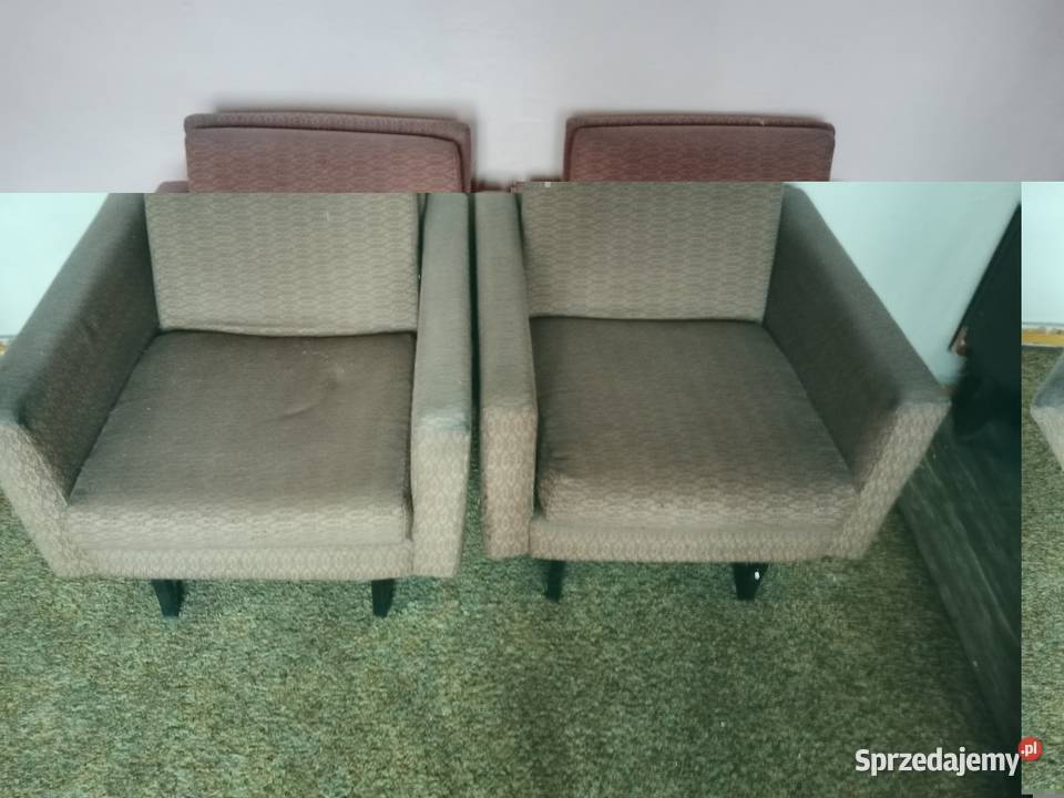 Para Foteli Klubowych PRL lata 70 Do Renowacji śląskie Ruda Śląska