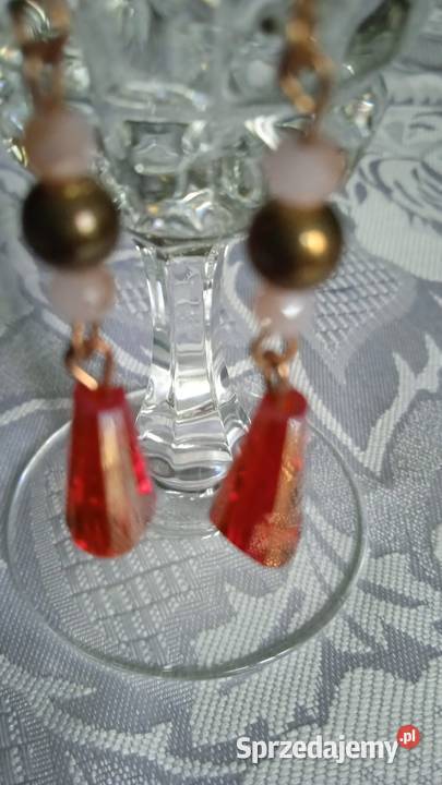 NOWA PARA DŁUGICH KOLCZYKÓW Z KOLOROWYMI Kolczyki Piła