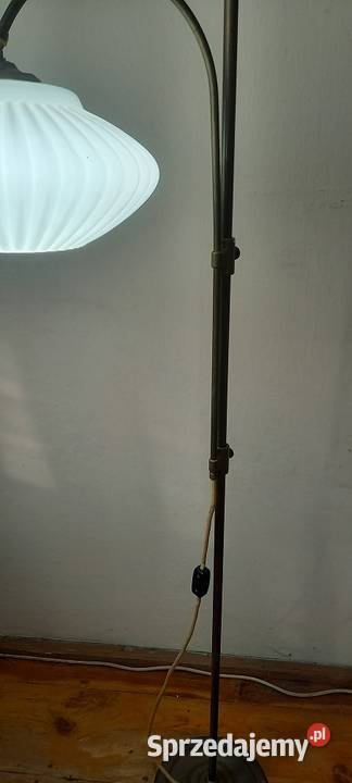 Wysoka mosiężna lampa podłogowa z ruchomym Skierniewice