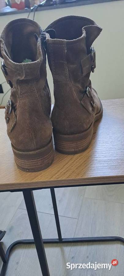 Zamszowe buty brązowy/beżowy Nowy Sącz