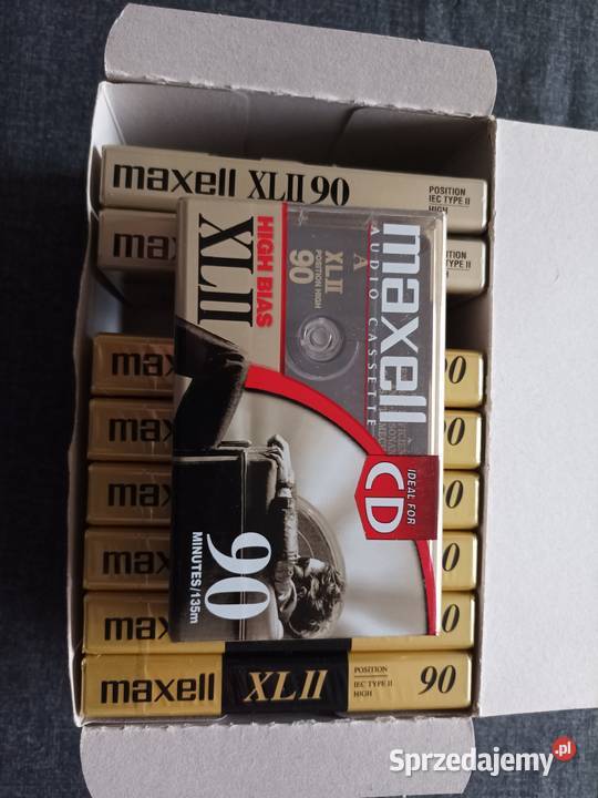 Kaseta Maxwell XL II 90 Chrom CrO2 9 sztuk Płyty i kasety Warszawa