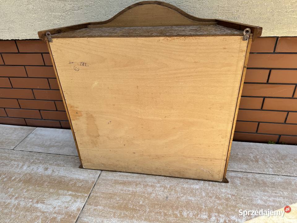 Witryna stylowa wisząca na ścianę półki szafka Sulbiny