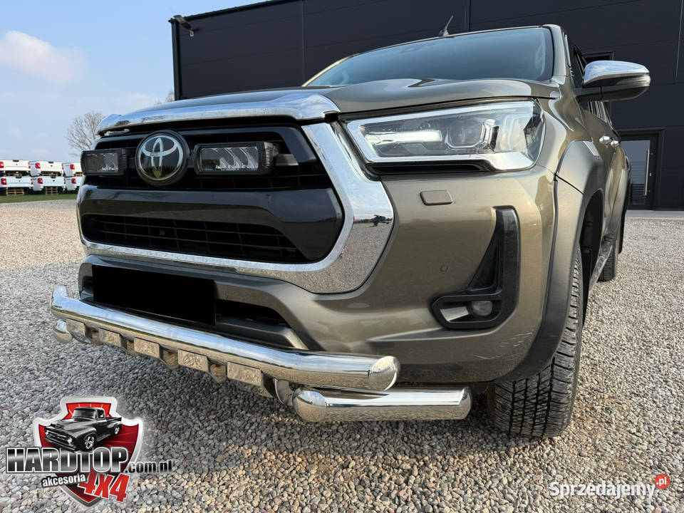 Orurowanie przednie TOYOTA HILUX 2021 76mm Chrom Pasłęk