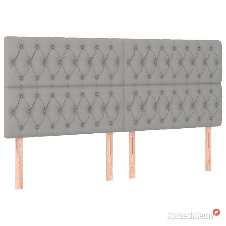 Zagłówek do łóżka z LED jasnoszary 200x7x118128 Warszawa