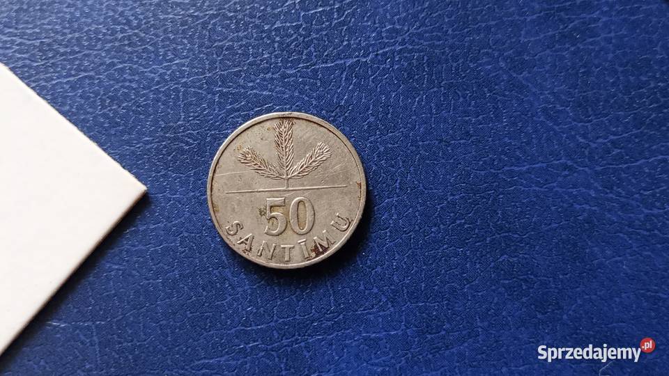 Stare monety 50 santim 1992 łotwa Lesko