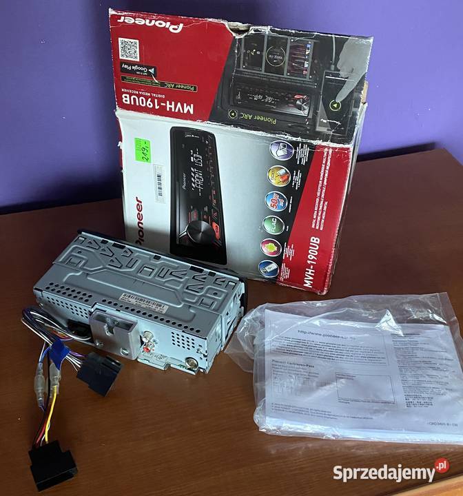 Pioneer MVH190UB I USB I AUX I komplet I Ładny sprzedam