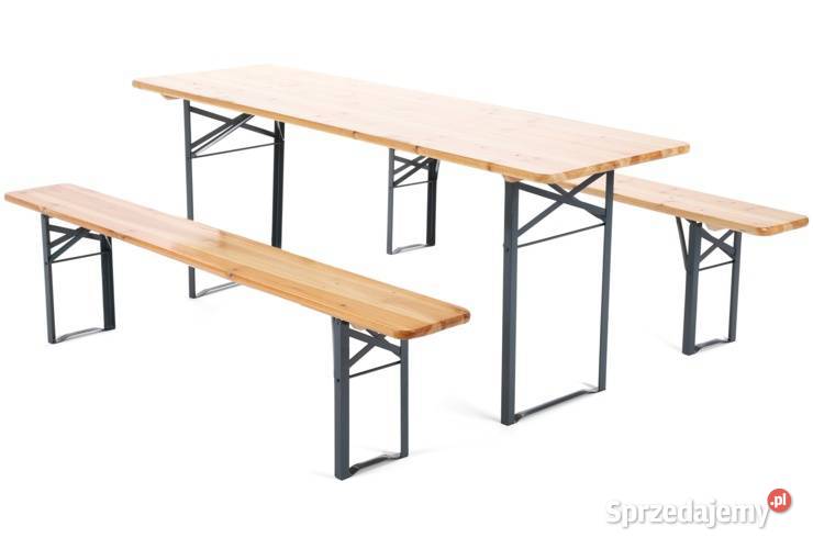 Sprzedam stół + dwie ławki rozkładane