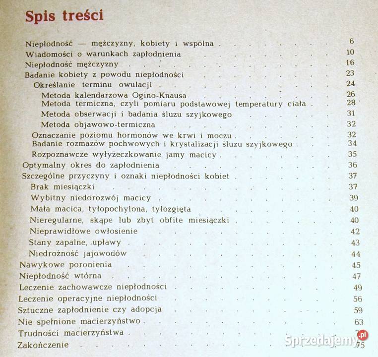 Niepłodność uleczalna czy nie Rudolf Klimek Rok wydania 1986 Chełm