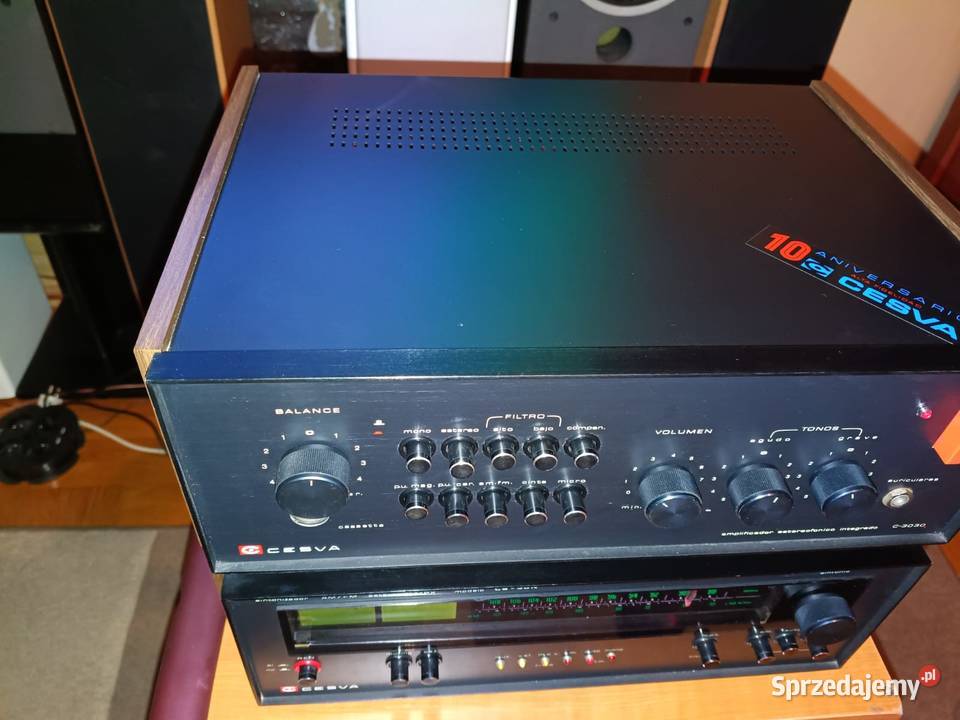 Unikatowy ZESTAW VINTAGE wzmacniacz CESVA C3030