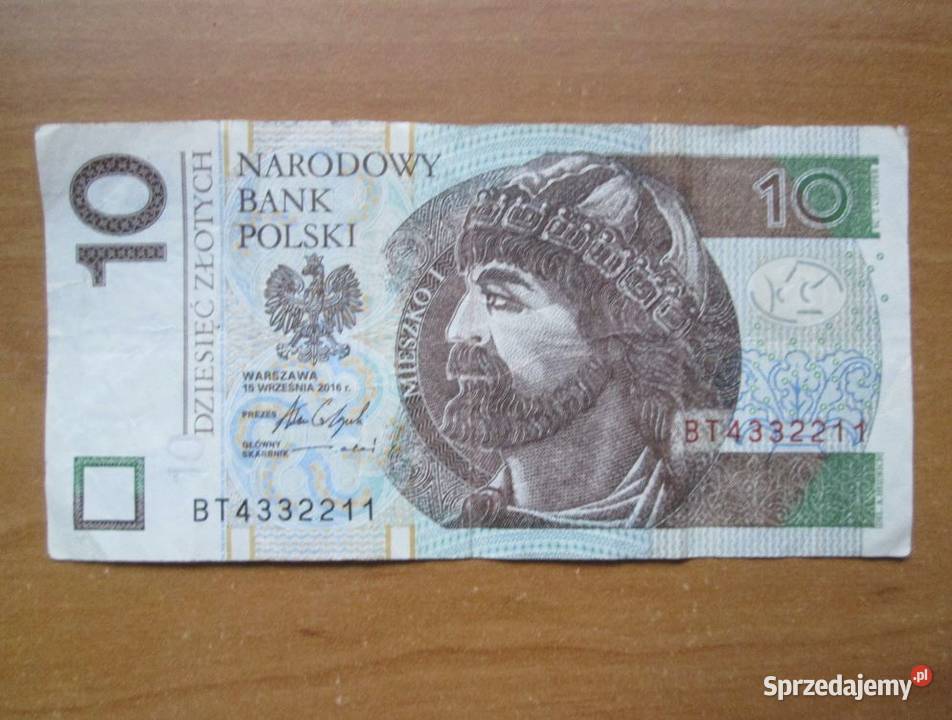 Banknot 10 z ciekawym numerem Sucha sprzedam