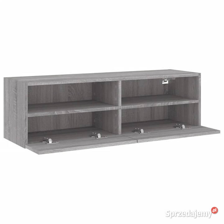 Ścienna szafka TV szary dąb sonoma 100x30x30